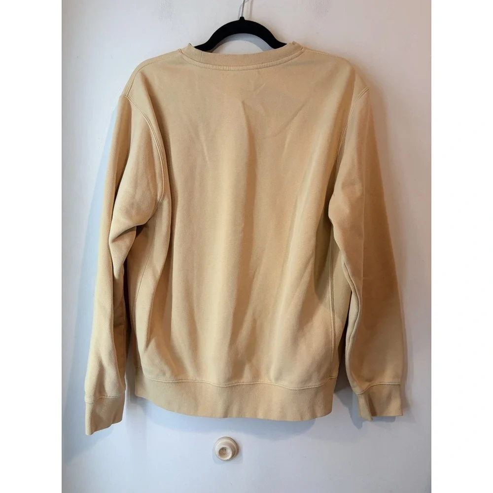 Nike Sportswear Crewneck Sweatshirt Beige Cream Embroidered Logo Medium